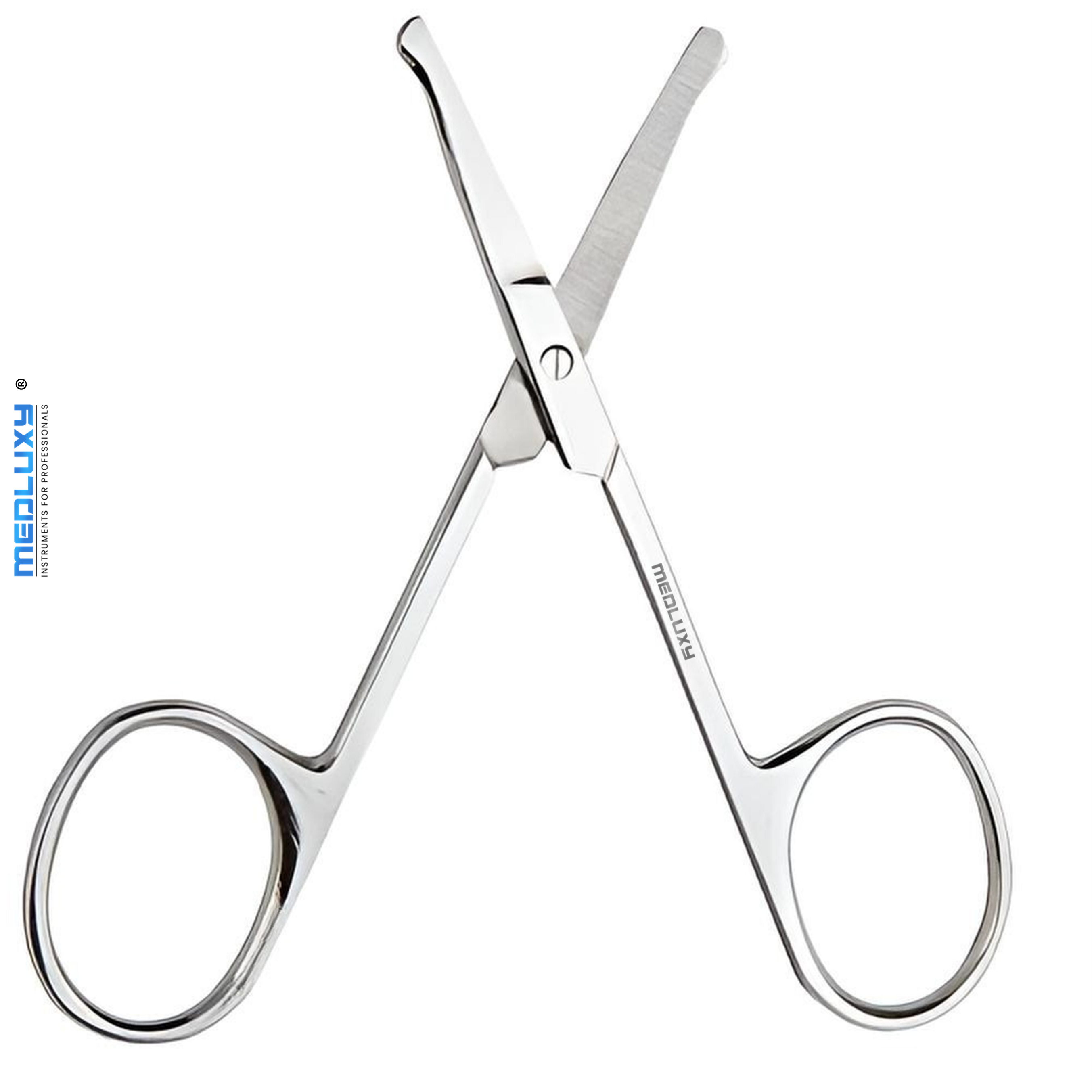 Medluxy - Gezicht Haar Schaar - Recht - Safety Tip - 10 cm